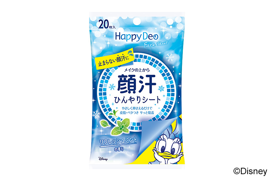 mandom Happy Deo Face Sheet Refresh Mint