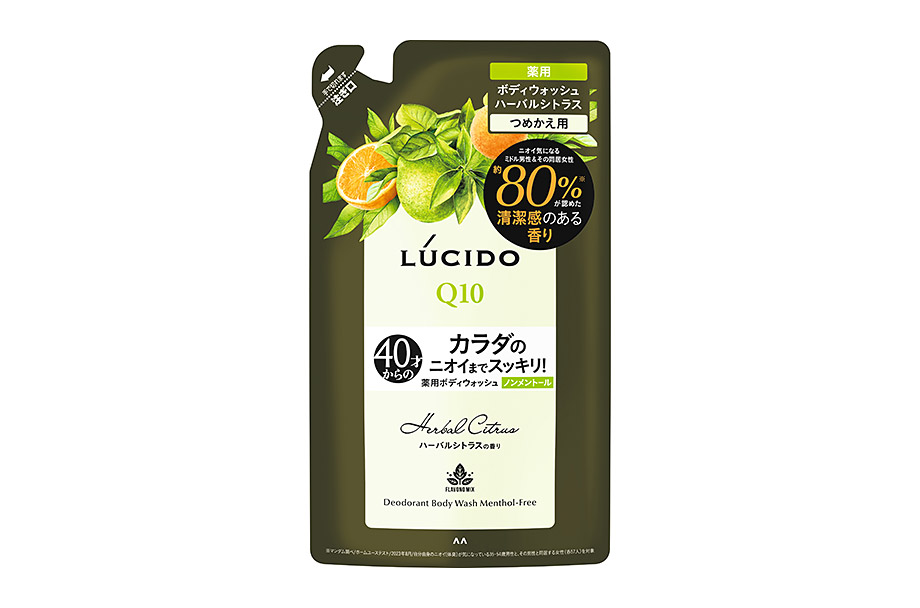Deodorant Body Wash Menthol-Free Herbal Citrus (Quasi-drug)