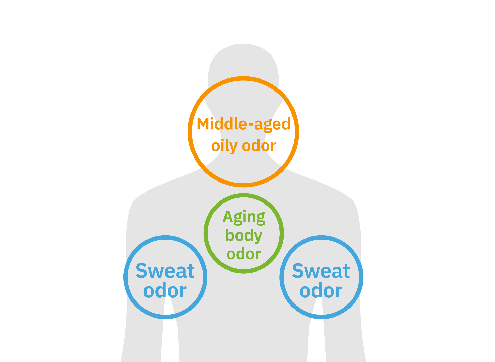 Odor generating point of Mid-30s to mid-50s