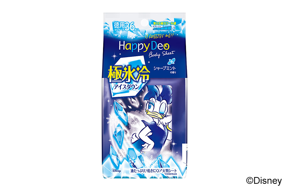 mandom Happy Deo Body Sheet Extra Cool Sharp Mint