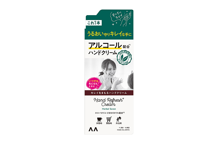 mandom Hand Refresh Cream Herbal Savon