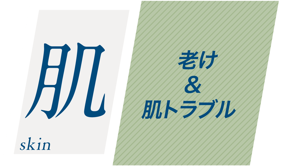 肌 老け&肌トラブル